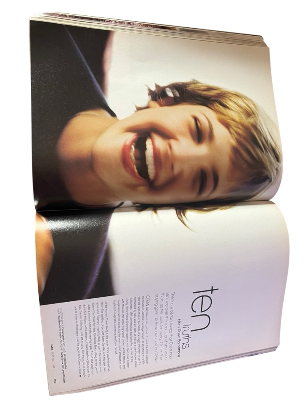 Jane Magazine Premiere Issue Sept Oct 1997 Drew Barrymore Cover Vintage 90s - Picture 8 of 16
